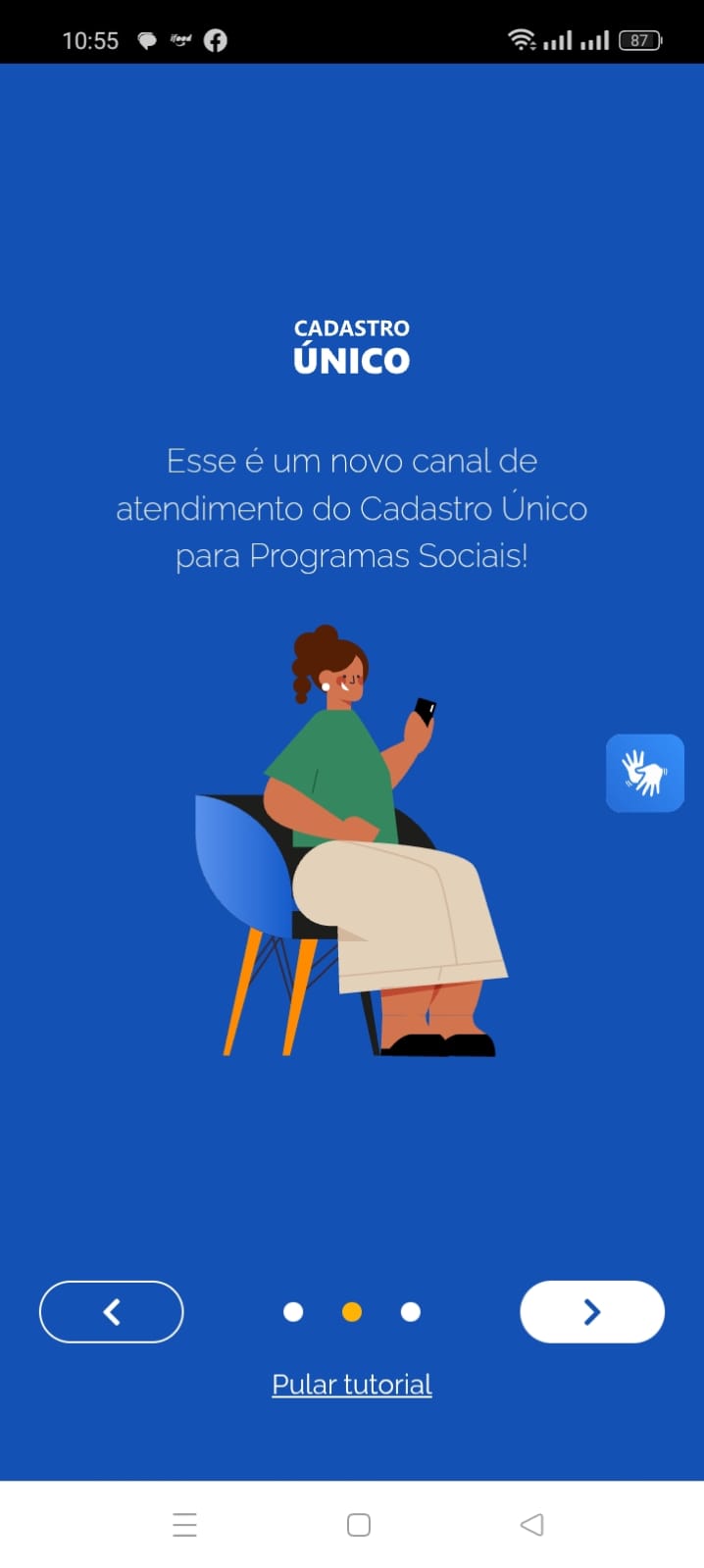 Consulta de dados no app Meu CadÚnico